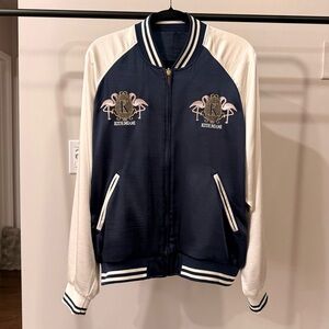 Kith *RARE* Miami Navy and Cream Bomber Jacket
